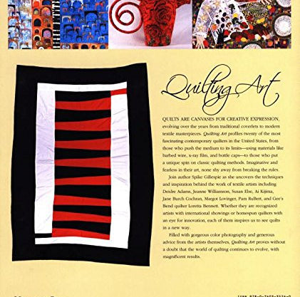 Quilting Art Book by Spike Gillespie_back