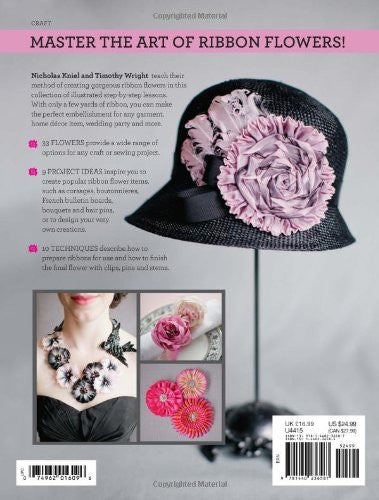 Creating Ribbon Flowers Book by Nicholas Kniel and Timothy Wright_back