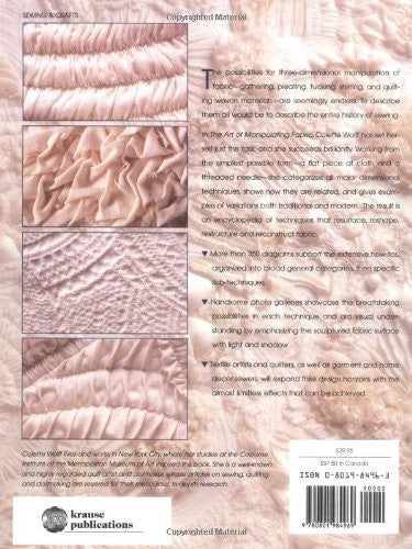 The Art of Manipulating Fabric Book by Colette Wolffe_back