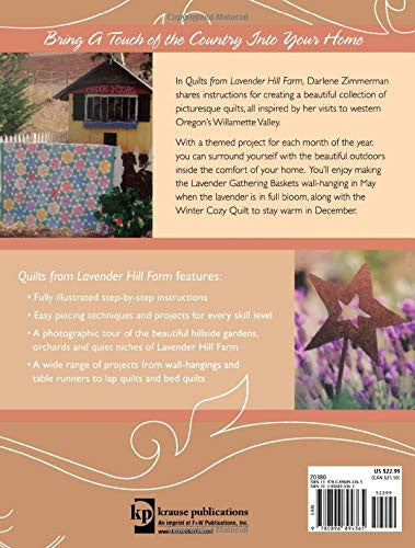 Quilts from Lavendar Hill Farm Book by Darlene Zimmerman_back