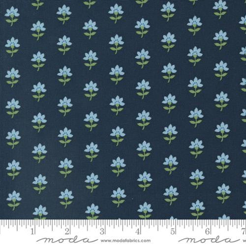 Shoreline - Coastal Florals Navy - Camille Roskelley