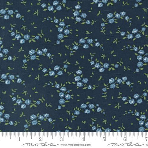 Shoreline - Summer Small Floral Navy - Camille Roskelley