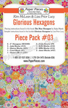 Paper Pieces - Glorious Hexagons - #3 Piece Pack