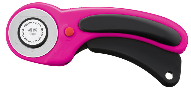 Olfa 45mm Ergonomic Rotary Cutter - Magenta