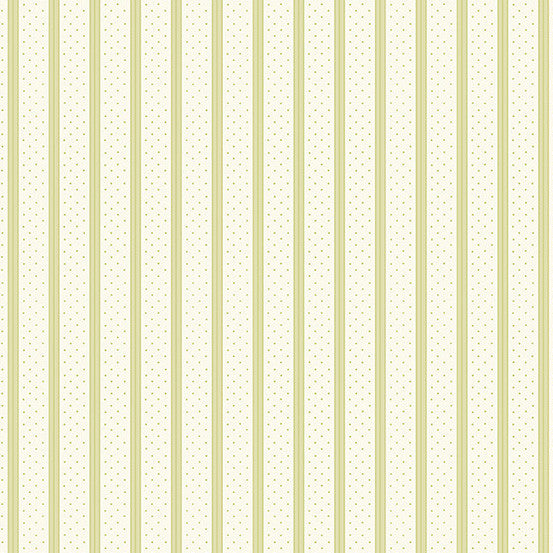 Welcome Spring - Ribbon Stripe Green - Andover
