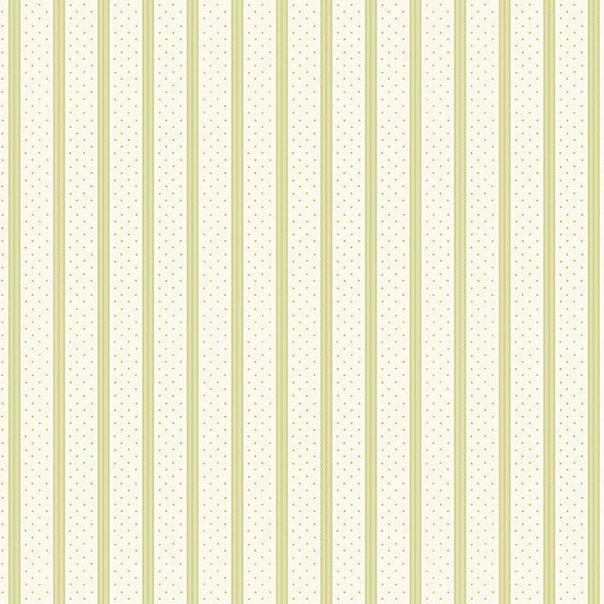 Welcome Spring - Ribbon Stripe Green - Andover