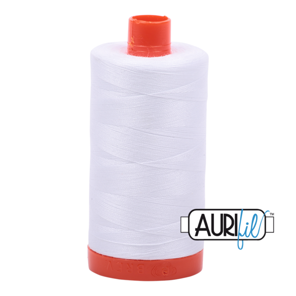 Aurifil White (#2024) - 50WT Large Spool