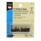 Dritz Hooks Eyes & Loops Black - Size 1