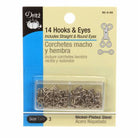 Dritz Hooks Eyes & Loops Nickel - Size 3