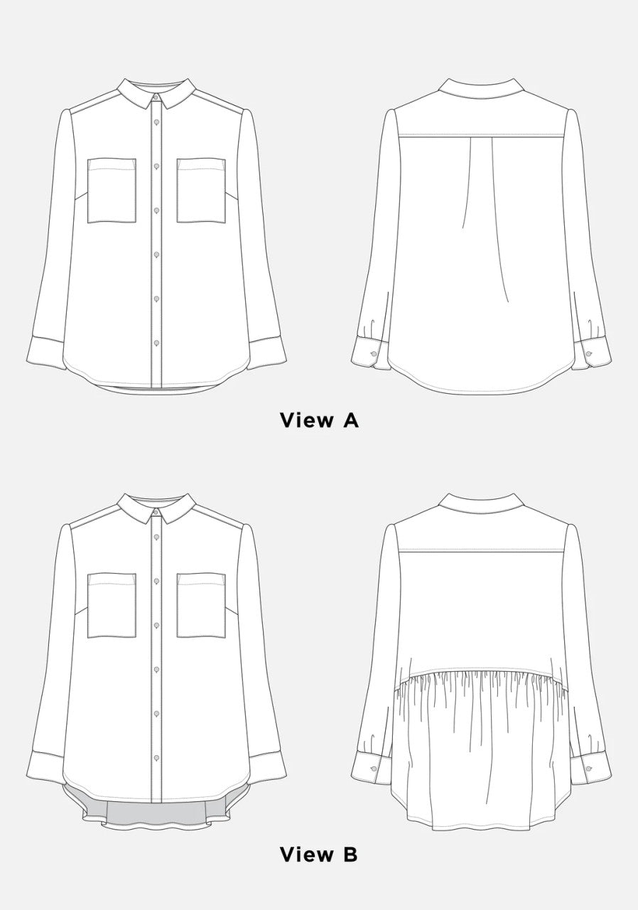 Archer Button Up 14 – 32 by Grainline Studio_drawing