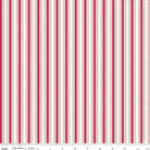 Heirloom Red - Stripe Cream - Riley Blake