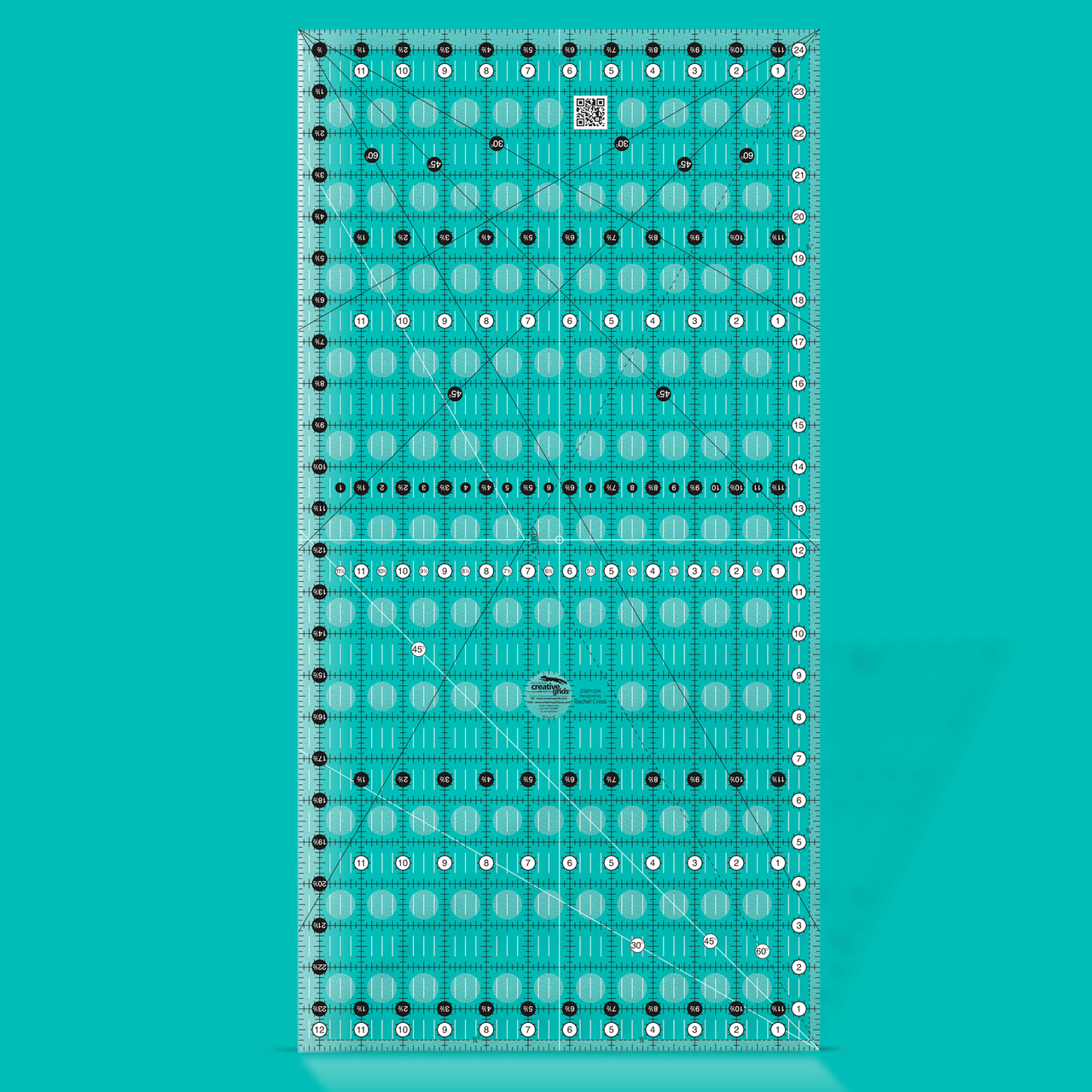 Creative Grids Quilt Ruler 12-1/2in x 24-1/2in