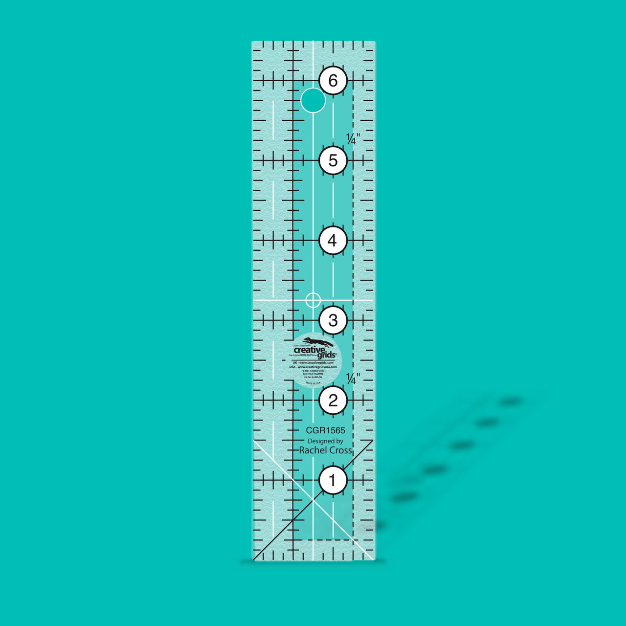 Creative Grids Quilt Ruler 1-1/2in x 6-1/2in