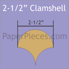 Paper Pieces 2-1/2" Clamshell - 40 Pieces