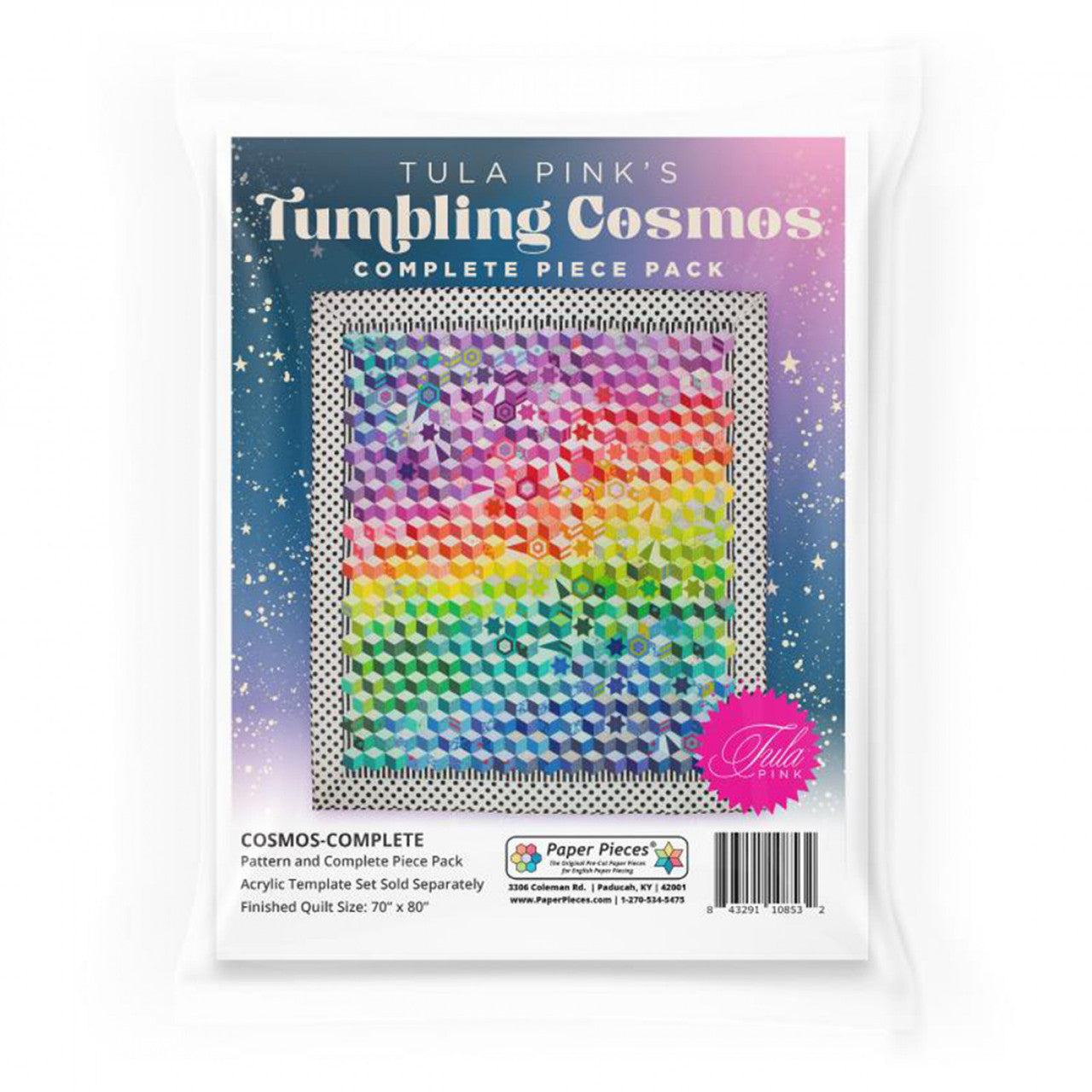 Paper Pieces - Tula Pink's Tumbling Cosmos Complete Piece Pack