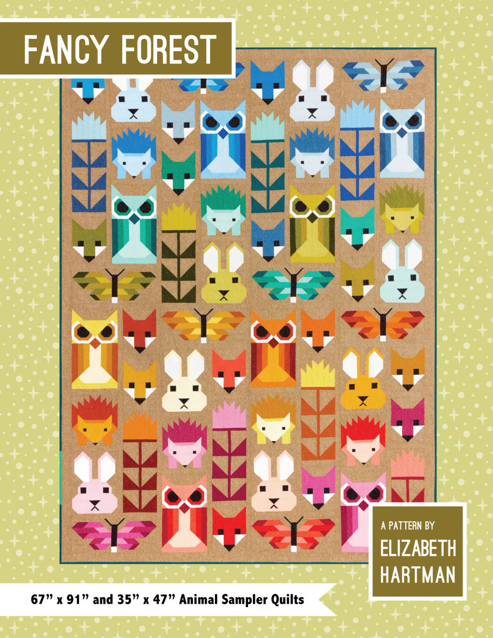 Little Llamas Quilt store Kit/ Elizabeth Hartman/ Kona fabrics