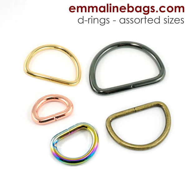 Assorted D rings by Emmaline Bags