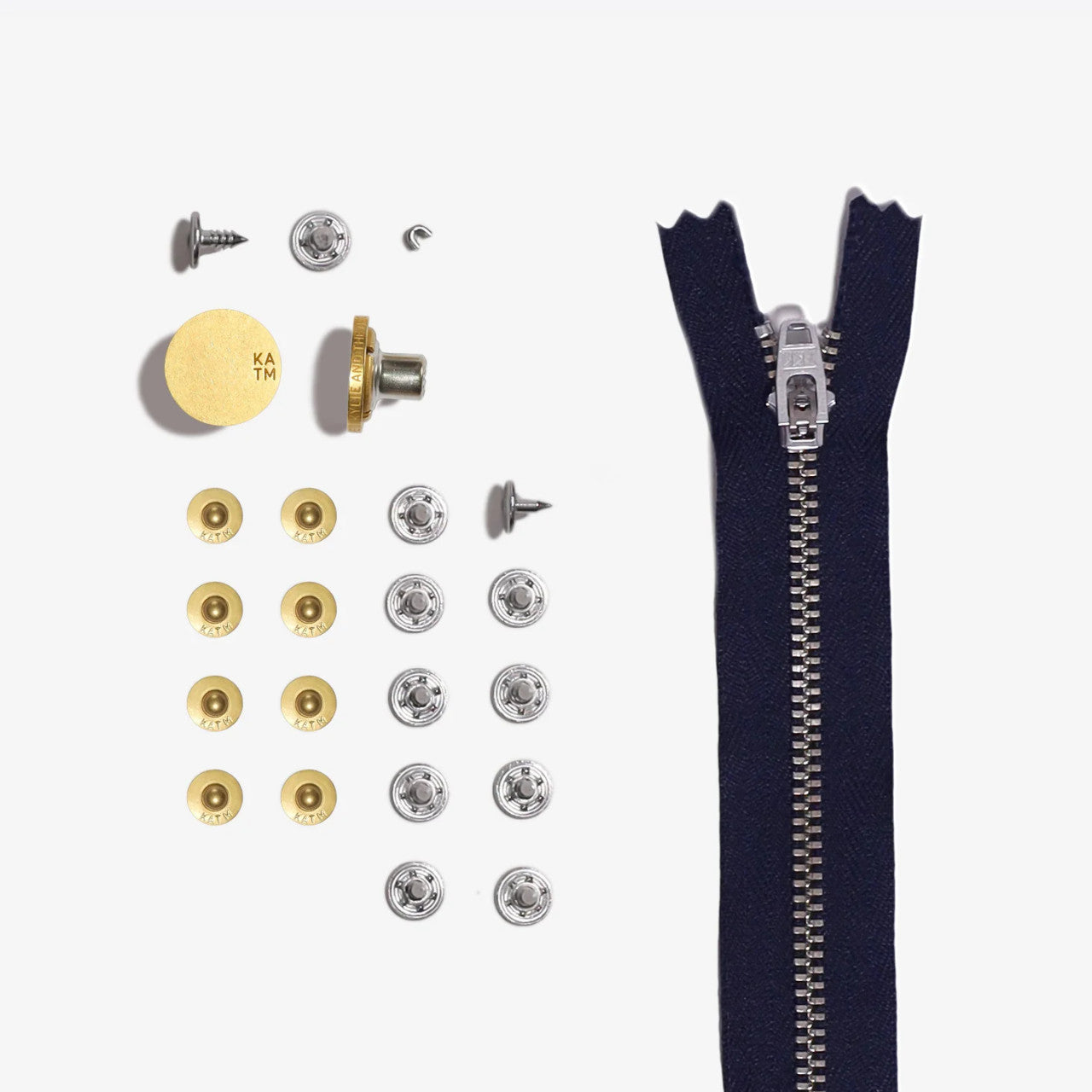 KATM REFILL Jeans Hardware Kit - Matte Gold