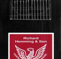 Richard Hemming Milliners / Straw Needles - Size 1
