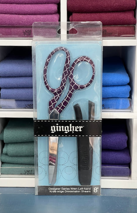 Gingher Left Handed Shears - 8" Wren Series