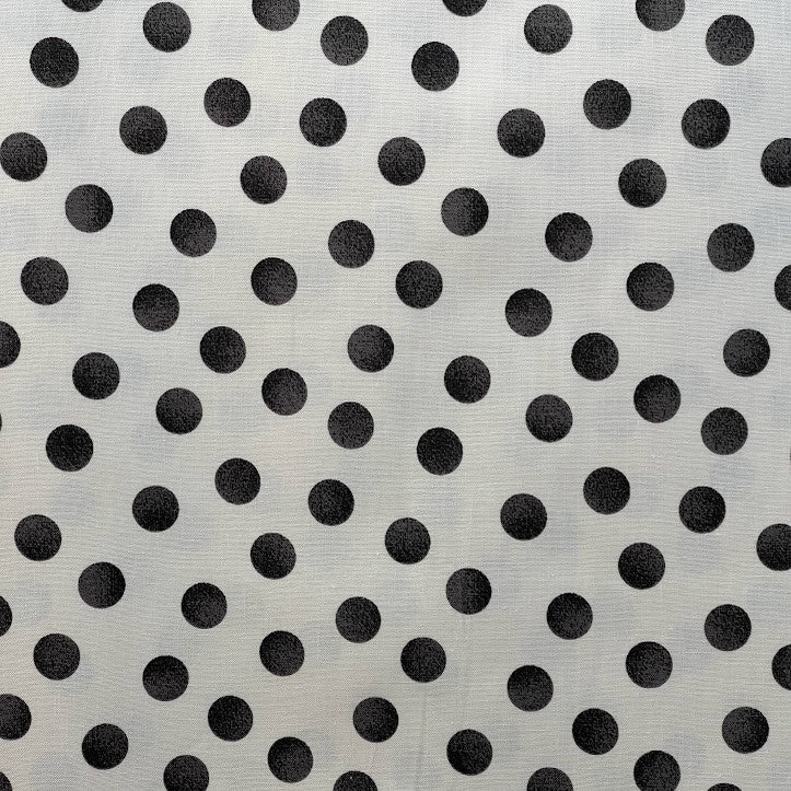 Chalk Dot Inkwell - Cream Charcoal Chalk Dot - Lecien β Out of Hand Quilting ...