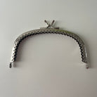 Inazuma Purse Frame Silver Floral - 4.7"