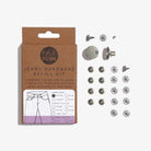 KATM Refill Jeans Hardware Kit - Pewter