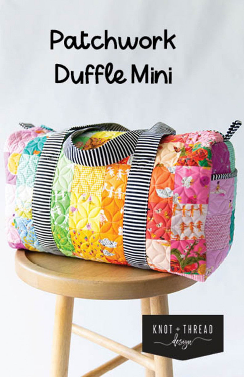 Patchwork Duffle Mini Bag Pattern by Knot & Thread Designs