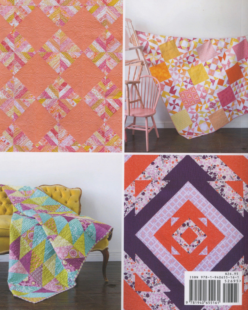 Patchwork Essentials: Half-Square Triangle Book by Jeni Baker_back