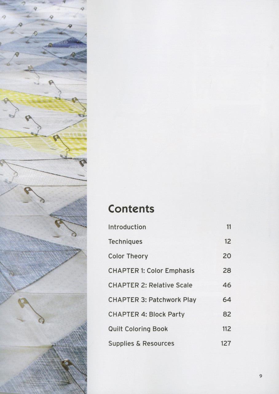 Patchwork Essentials: Half-Square Triangle Book by Jeni Baker_contents