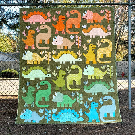 Dinosaurs Quilt Pattern - Elizabeth Hartman