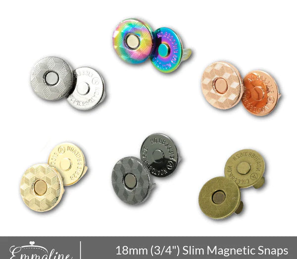 Slim Magnetic Snap Closures 3/4" (18mm)