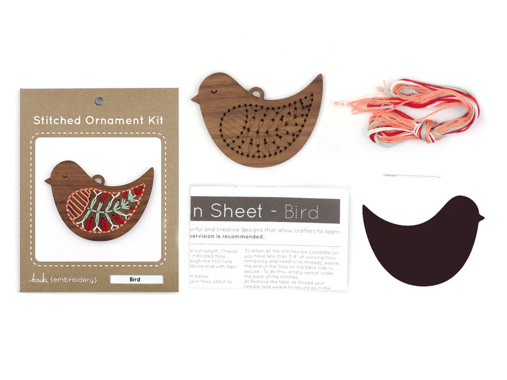Bird Ornament Kit by Kiriki Press_supplies
