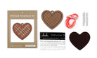 Gingerbread Heart Ornament Kit by Kiriki Press_supplies