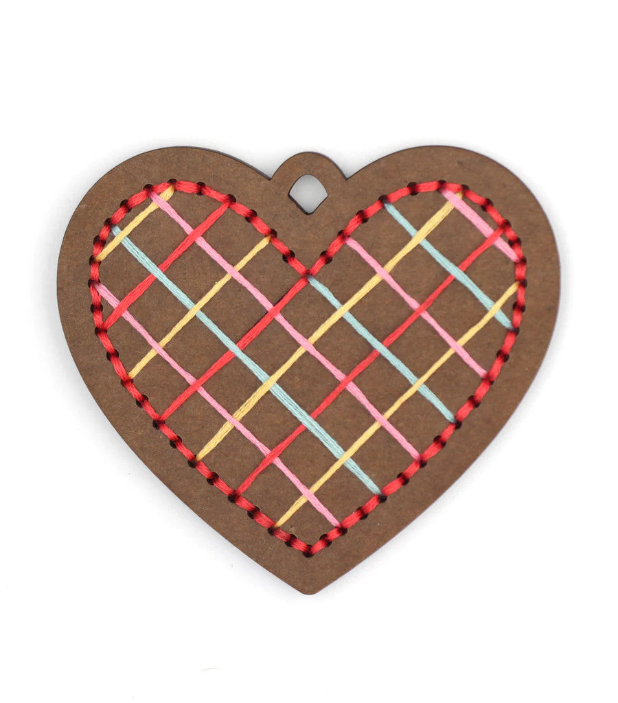 Gingerbread Heart Ornament Kit by Kiriki Press