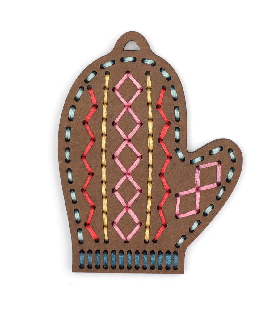 Gingerbread Mitten Ornament Kit by Kiriki Press