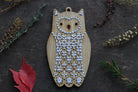 Owl Stitched Ornament Kit by Kiriki Press