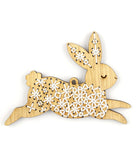 Rabbit Stitched Ornament Kit by Kiriki Press