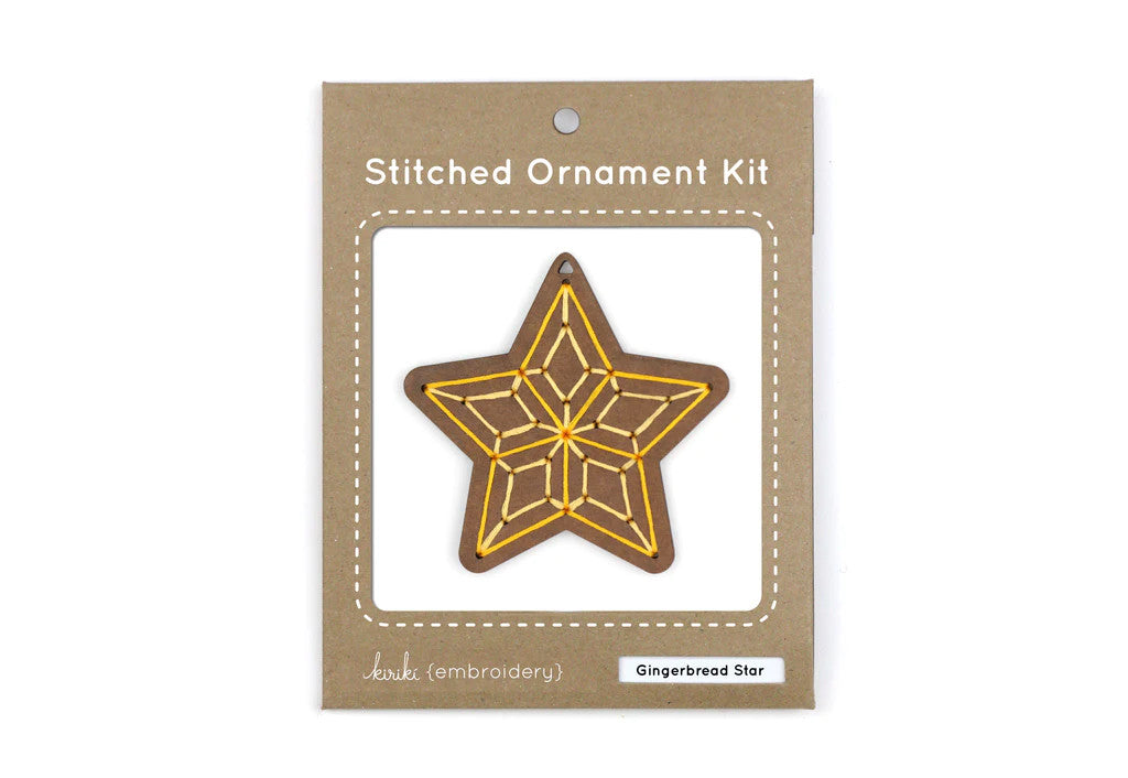Gingerbread Star Ornament Kit by Kiriki Press_package