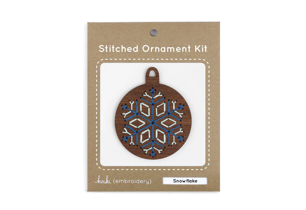 Snowflake Ornament Kit by Kiriki Press_package