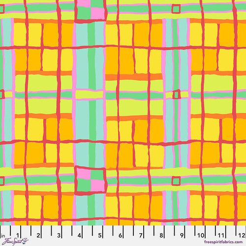 Kaffe Fassett Collective February 2024 - Checkmate - Citrus