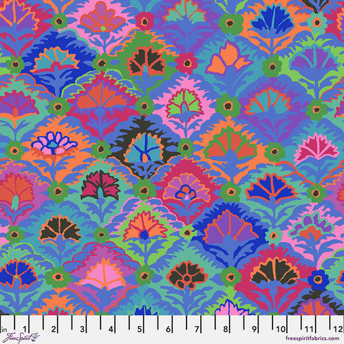 Kaffe Fassett Collective February 2024 - Step Flower - Blue