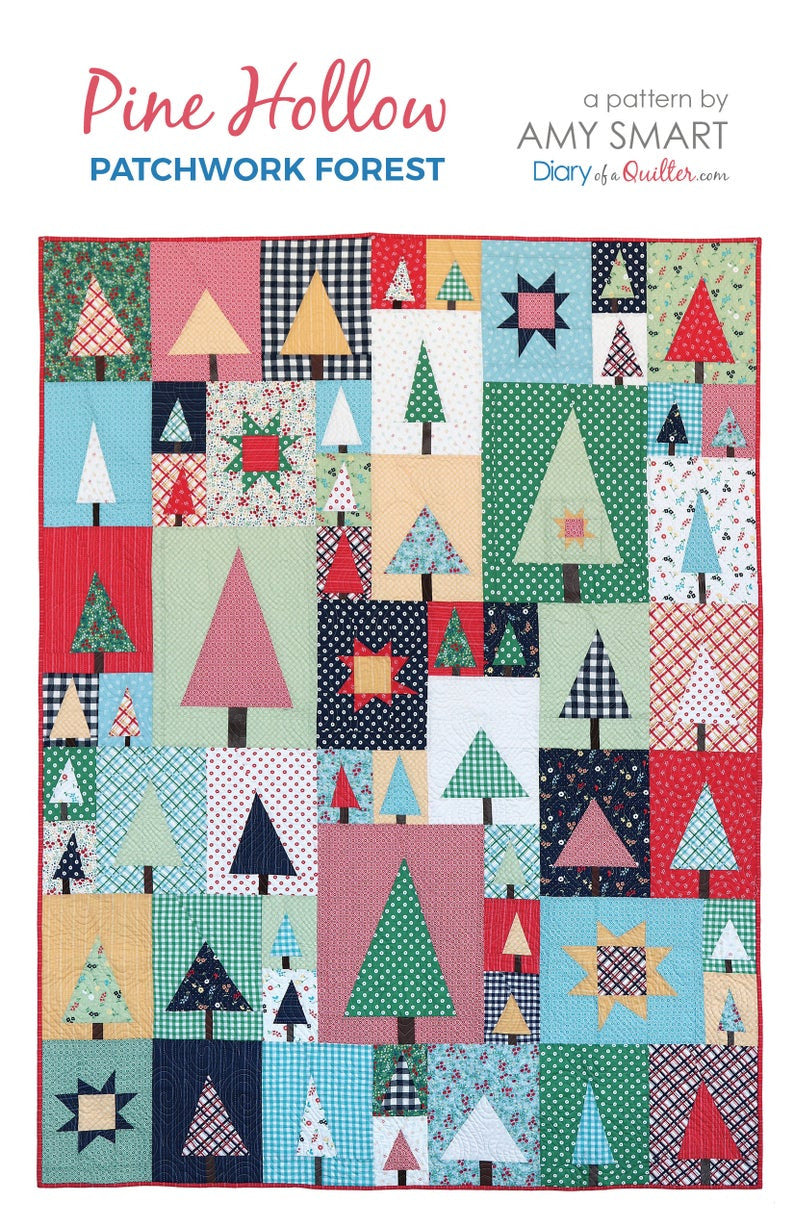 Pine Hollow Patchwork Forest Pattern by Amy Smart