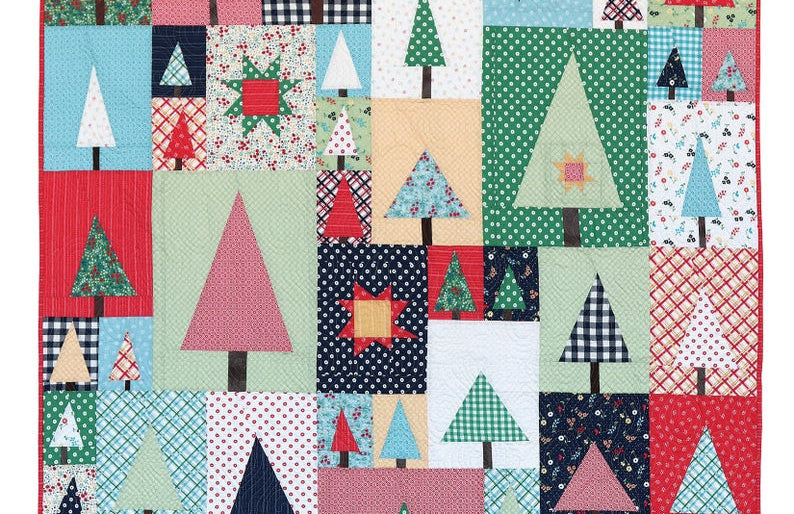Pine Hollow Patchwork Forest Pattern by Amy Smart
