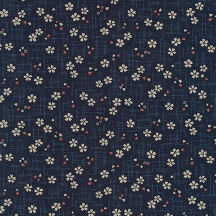 Kasuri - Small Floral Indigo - Sevenberry