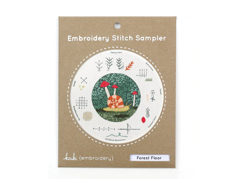 Forest Floor - Embroidery Stitch Sampler by Kiriki Press