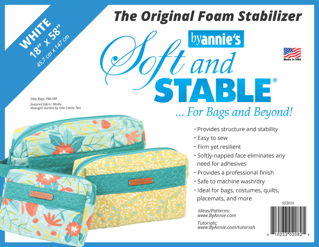 ByAnnie Soft & Stable 1/2yd - White
