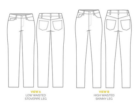 Ginger Skinny Jeans by Closet Core Patterns_image