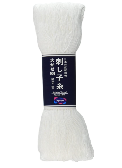 Olympus Large Sashiko Thread - White