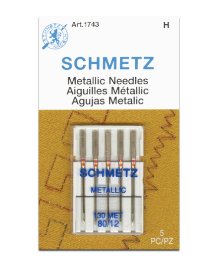 Schmetz Metallic Needles - 130 MET 80/12